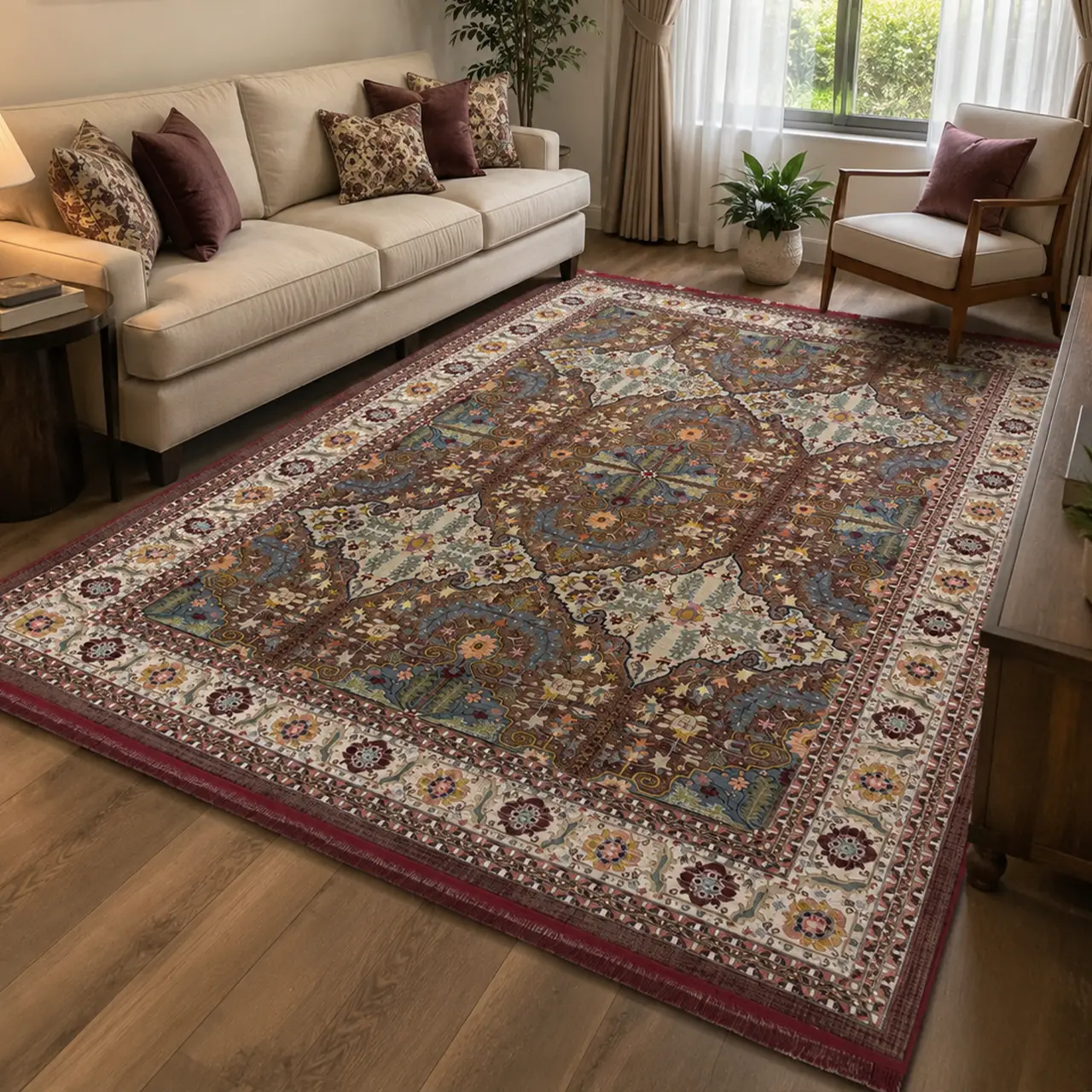 فرش 9 متری 1200 شانه  14521  آفرینش